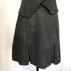 Vintage Le Chateau Small Pleated Black 90’s Skirt